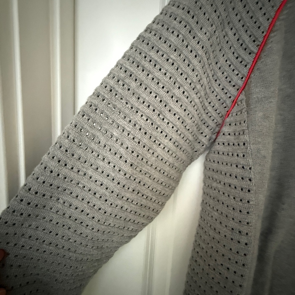 Title Nine Gray and Pink Women's Hoodie - Picture 2 of 5